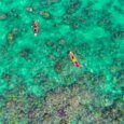 kayaking in turquoise water near Kailua Beach and Lanikai